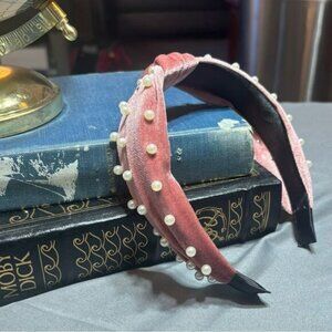 Elegant Pink Pearl-Studded Headband New! Fashion Headband for Women & Girls Wide